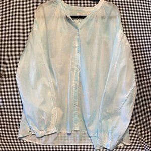Gap Double Button Band Collar Tie Dye Shirt